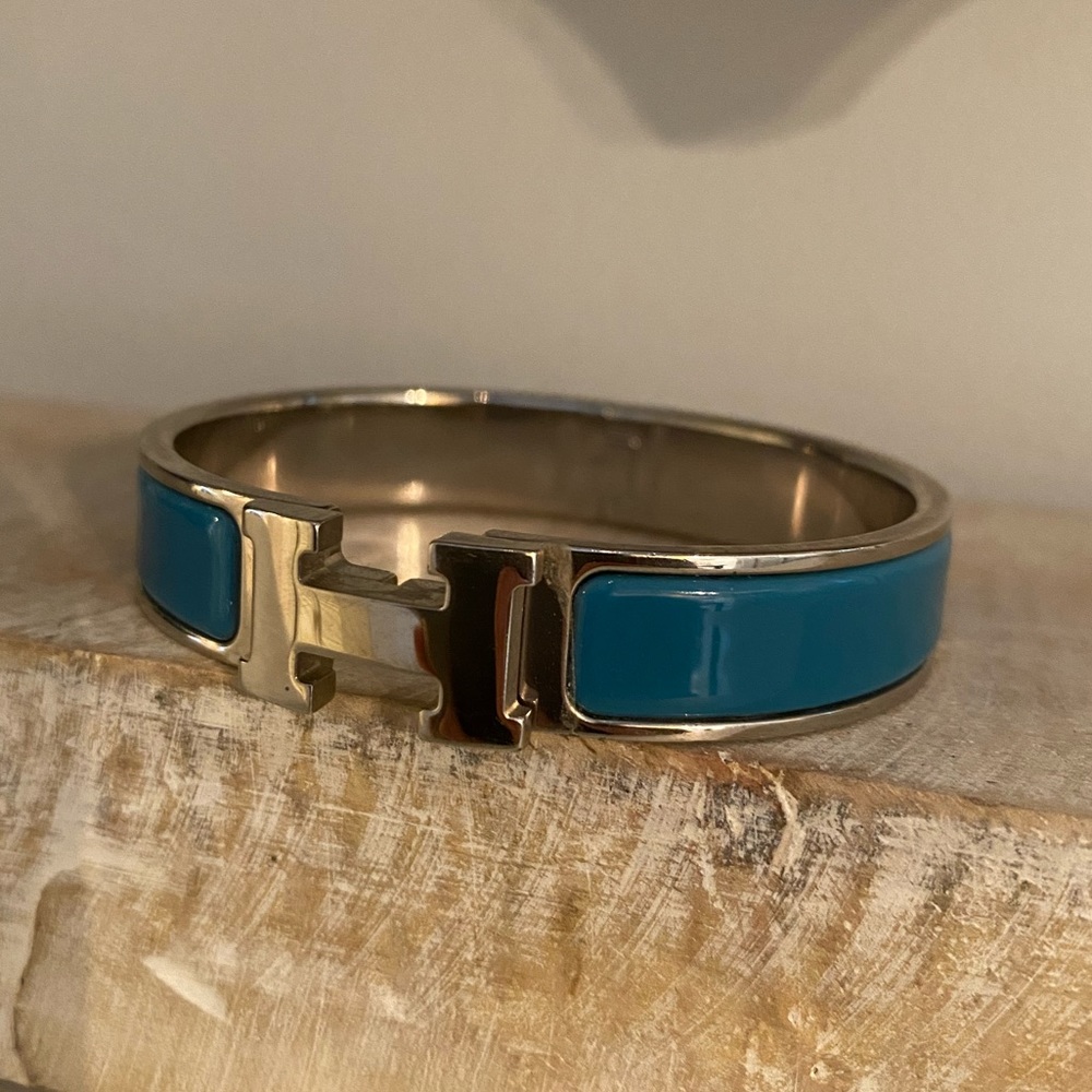 Hermes teal bracelet